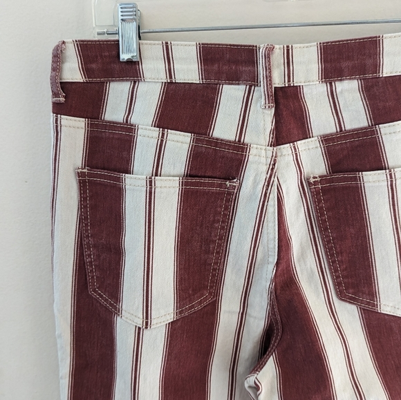 Forever 21 Red & White Striped Jeans - Picture 5 of 6